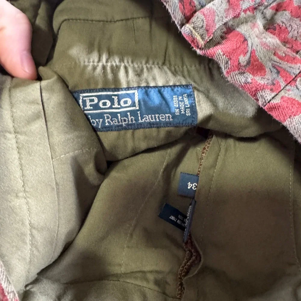 Y2K Polo‎ Ralph Lauren Floral Chino Shorts Men's Size 34 Waist 11